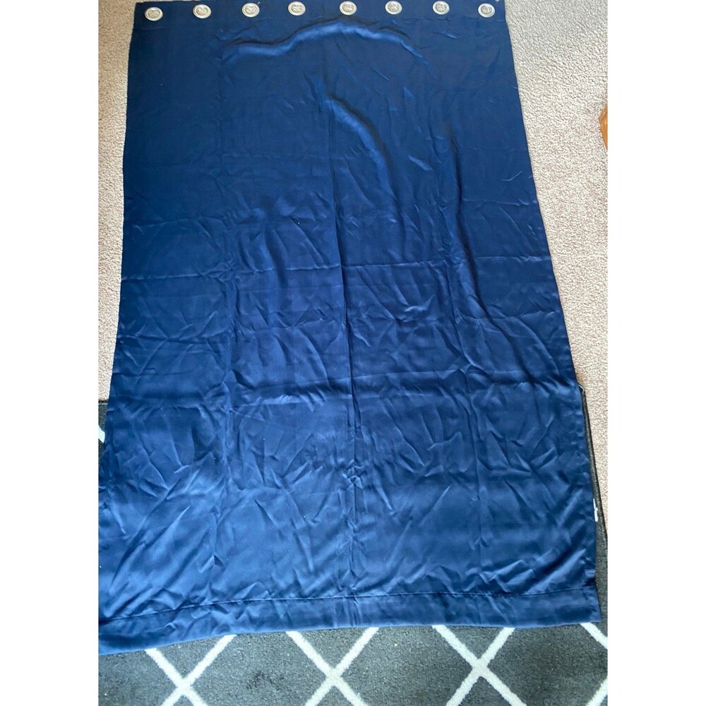 Sun Zero Navy Blue Blackout Grommet Curtain Panel - 54" x 84" Polyester